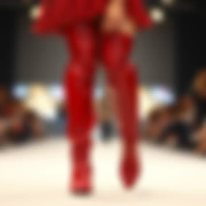 Magnificent Exploring Red Knee High Boots for Wide Calves