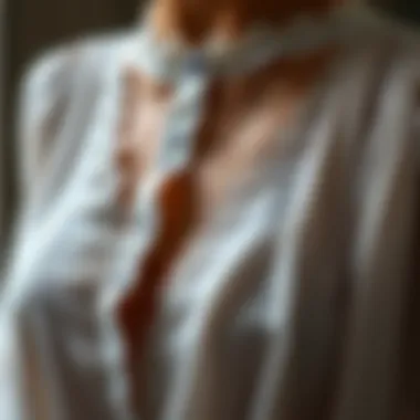 The Artistry of Sleepwear Design Close-up of intricate details in sleepwear design