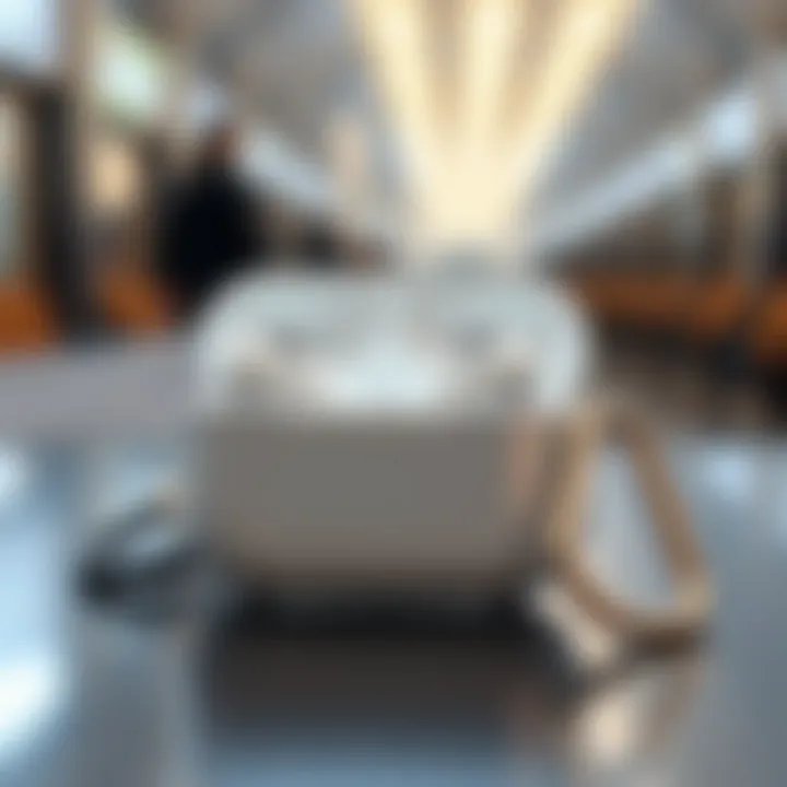 Sleek and Stylish AirPods Pro Clear Case Elegant AirPods Pro clear case showcasing sleek design