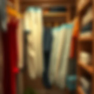 Efficient storage solutions provided by hanging space bags in an organized closet