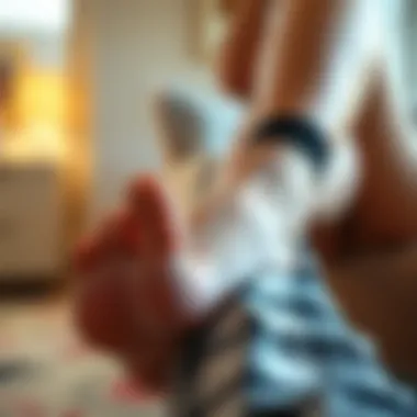 Experience Comfort with Toe Separator Socks Person enjoying comfort while wearing toe separator socks.