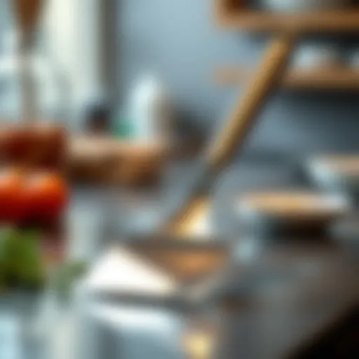 Elegant All-Clad non-stick spatula showcasing its sleek design