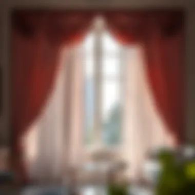 Luxurious Silk Curtains in Interior Design Luxurious silk curtains elegantly draping a spacious window