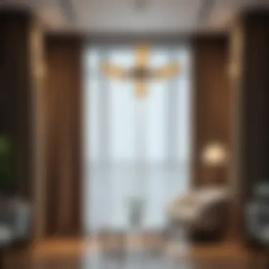 Modern Curtains in Contemporary Design Modern curtains in a contemporary setting, illustrating current trends