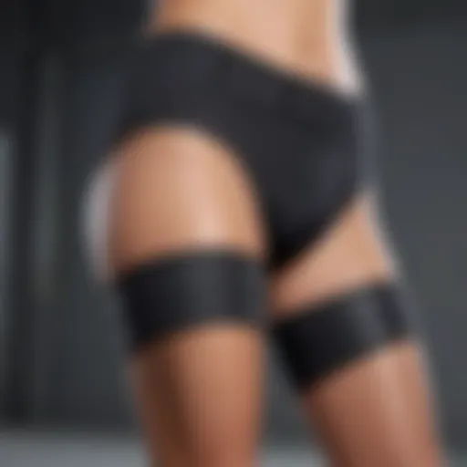 Neoprene thigh trimmer showcasing its flexibility and fit