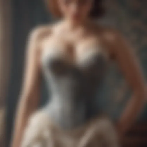 Elegantly crafted vintage corset with intricate lace details