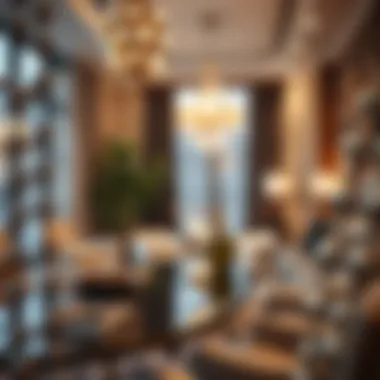 Elegant decor featuring disco ball beads in a modern setting