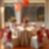 Elegant birthday table setting with colorful decorations