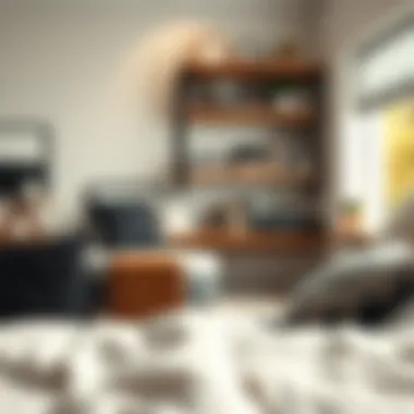 Installation of wall shelves in a dorm for efficient use