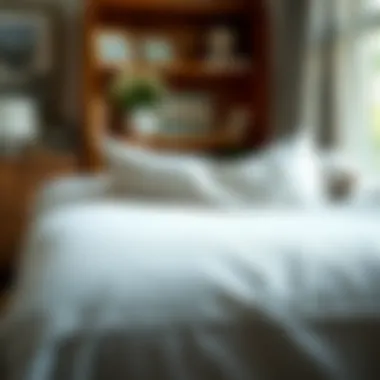 Close-up of a slipcover being cared for, highlighting maintenance tips