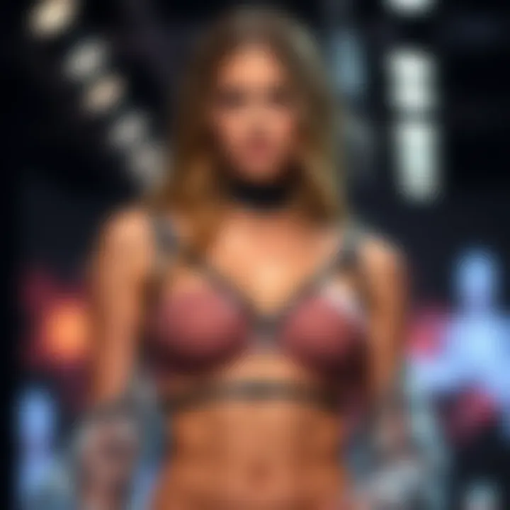 Diverse styling options for the body harness bra