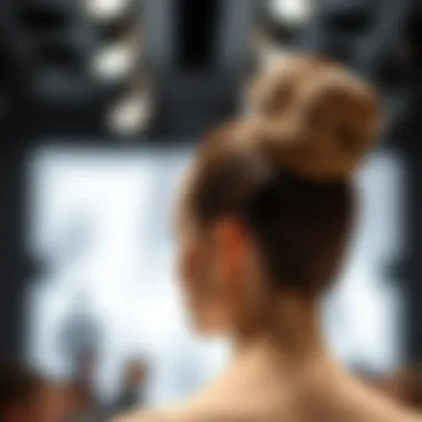 Sleek high bun suitable for formal events