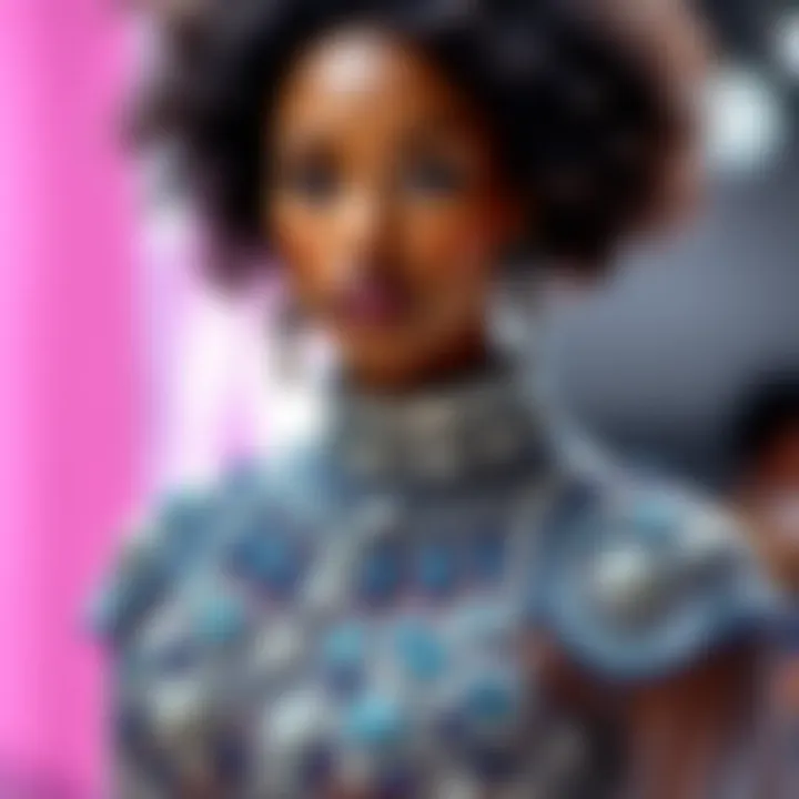 Artistic display of embellished fashion items using crystal rhinestones.