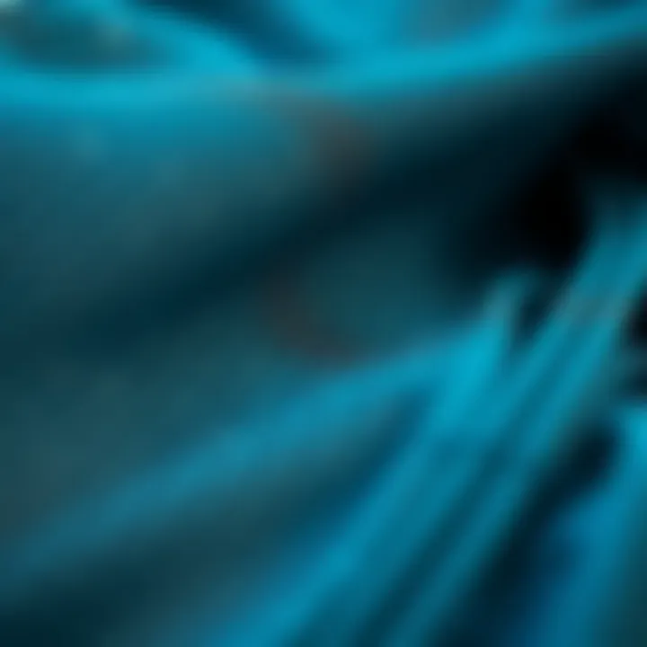 Close-up of intricate fishnet fabric showcasing its texture