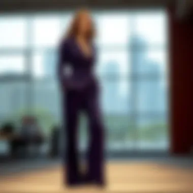 Sustainable fashion and flare leg pant suits