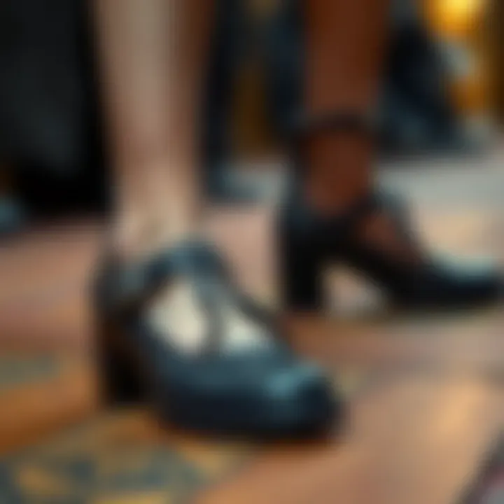 Historical representation of Gothic fashion influences on footwear