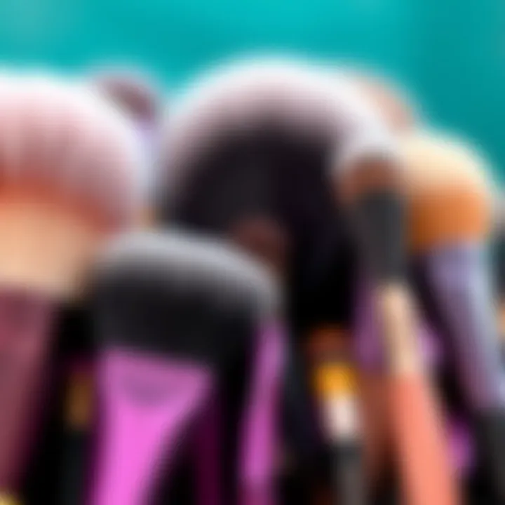 Diverse Brush Types for Every Makeup Application Close-up of various brush types included in the set