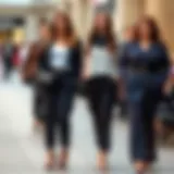 Elegant plus size Westbound pants showcasing diverse styling options.