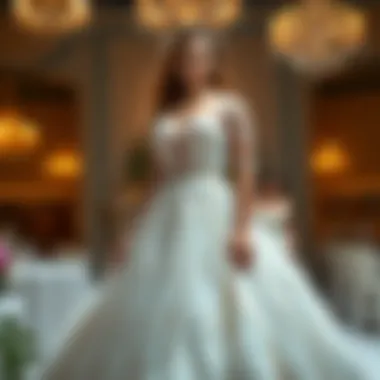 Elegant plus size white ball gown with intricate lace details