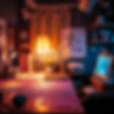 A creative workspace featuring glitter as a medium of expression