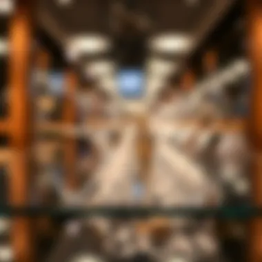 Elegant display of clear heart shaped glasses