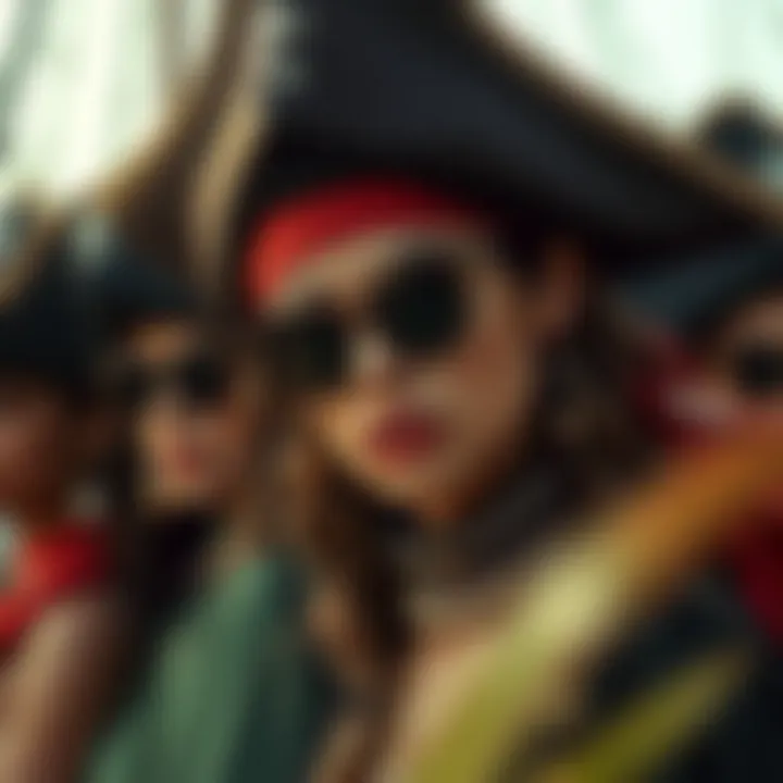 Pirate Accessories Collection Stylish pirate-themed accessories including hats and jewelry