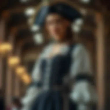 Elegant Pirate Attire Elegant pirate-inspired dress with intricate lace and corset details