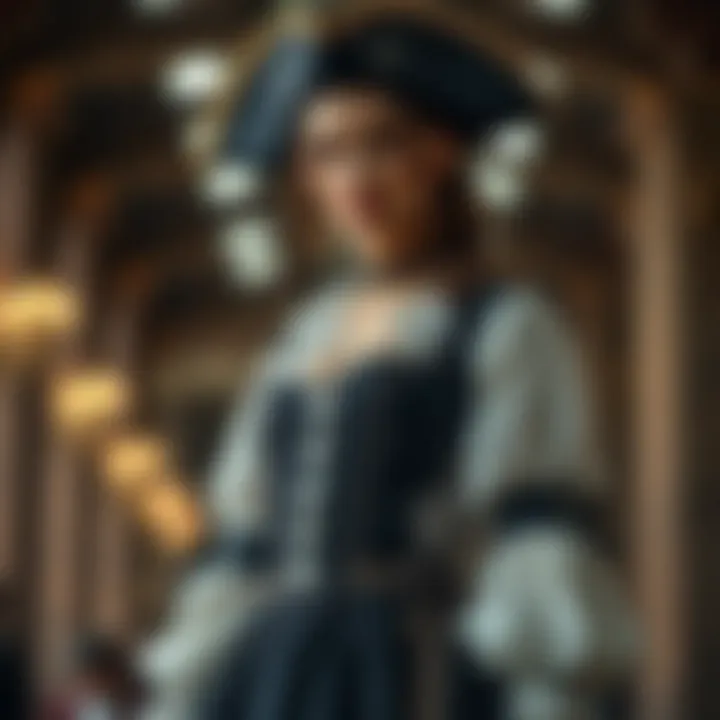 Elegant Pirate Attire Elegant pirate-inspired dress with intricate lace and corset details