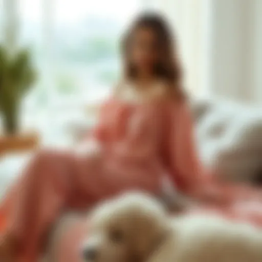 Elegant Lounge Wear for Home Comfort Elegant lounge wear in soft fabrics