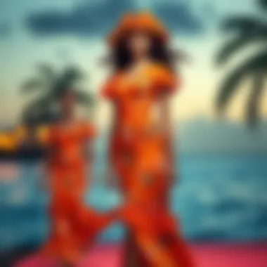 Exploring the Allure of the Orange Hawaiian Dress Summary