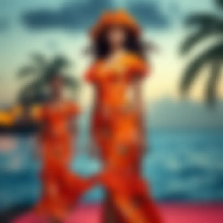 Exploring the Allure of the Orange Hawaiian Dress Summary