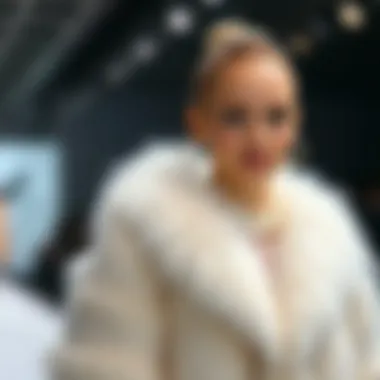 Sustainability in Fashion: Exploring Alternatives Sustainable alternatives to traditional fur showcased alongside a white fur boa