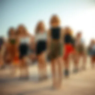 Diversity in Style: The Versatility of the Belted Cargo Skirt Diverse individuals wearing belted cargo skirts in various styles