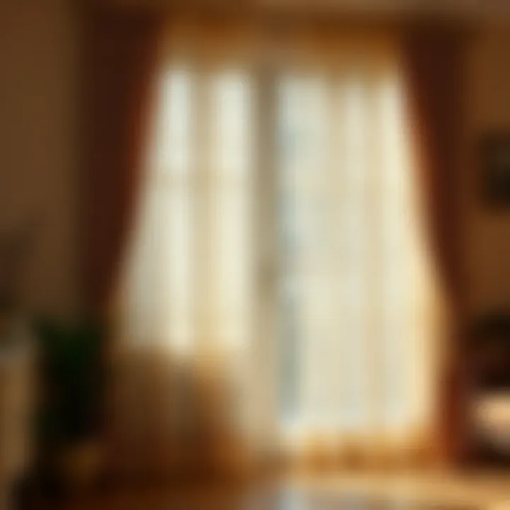 Cultural heritage reflected through vintage butterfly lace curtains