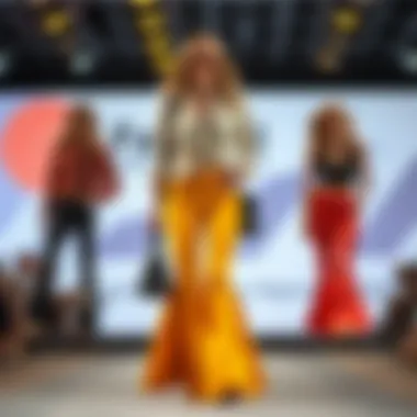 Stylish Bell-Bottom Pants Ensemble Bell-bottom pants paired with retro accessories