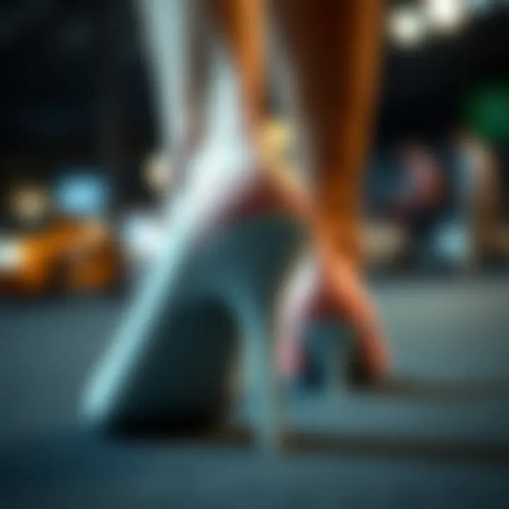 Graphical representation of consumer preferences for sticky heel pads