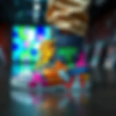 Sustainable materials used in graffiti footwear