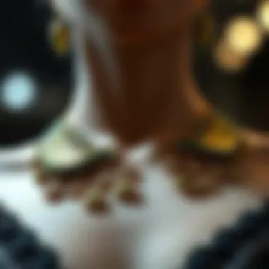 Close-up view of an Italian horn necklace showcasing its intricate design and craftsmanship.