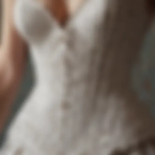 Vintage corset showcasing intricate lace details
