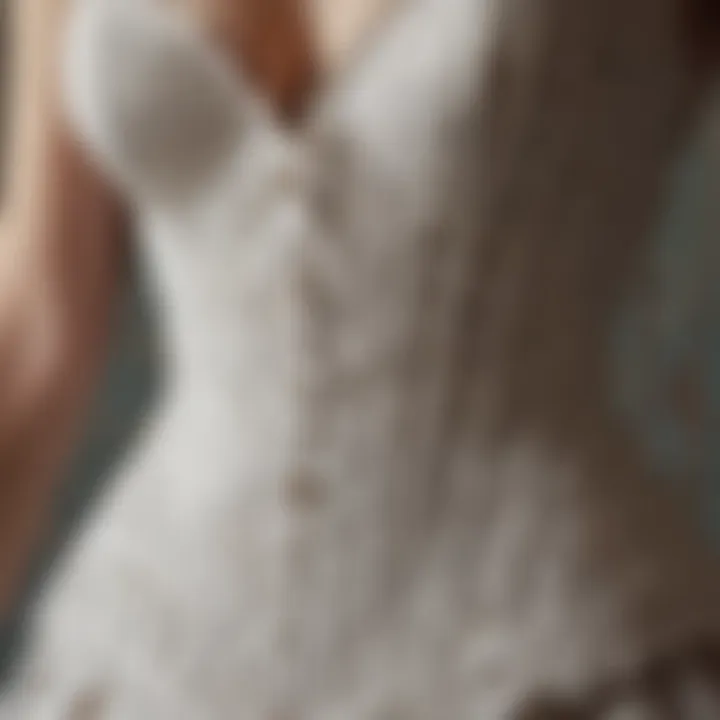 Vintage corset showcasing intricate lace details