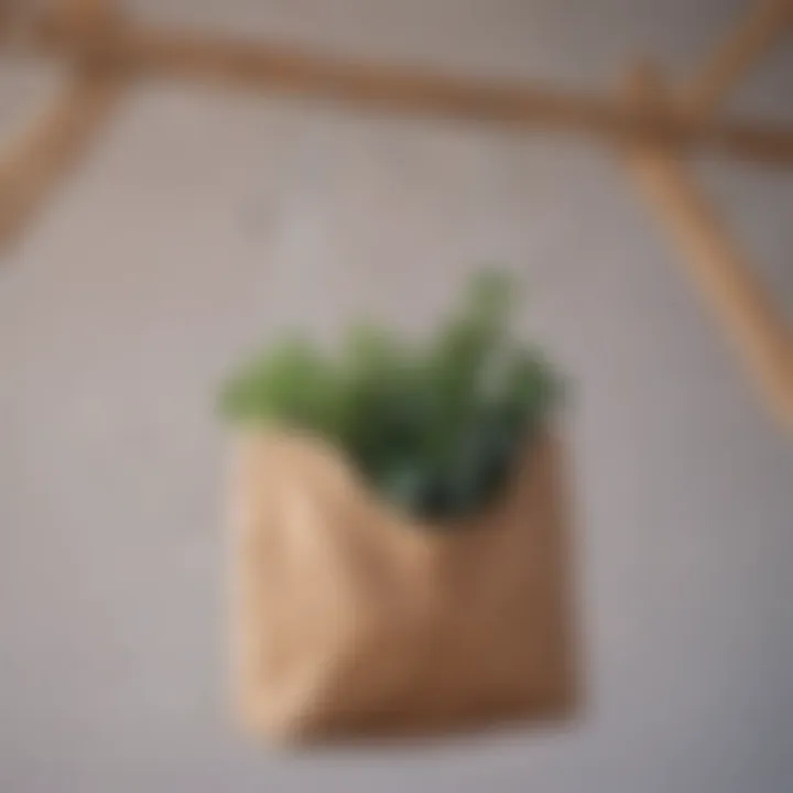 Eco-friendly materials used in hanging hamper bags