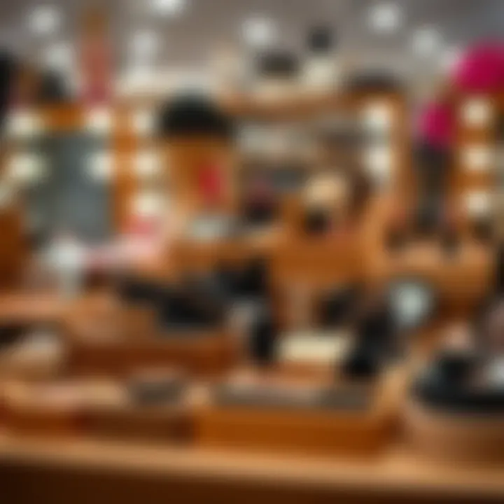 Diverse styles of wooden makeup organizers displayed for selection