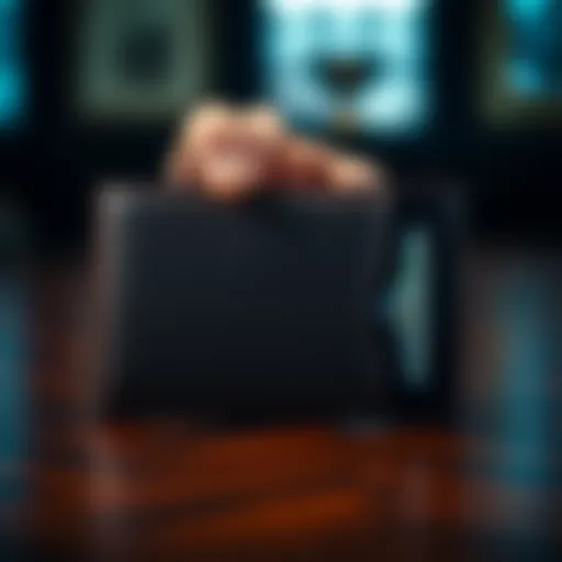Elegant wallet showcasing photo slots