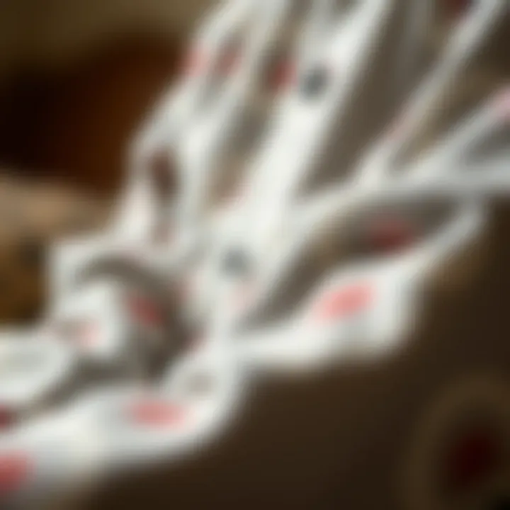 A close-up of sustainable fabric used in koala pyjamas