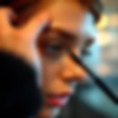 Demonstration of micro wand mascara application technique