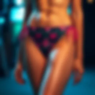 Vibrant Thong Swimwear Designs A vibrant array of thong bottom swimwear designs