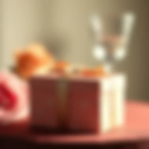 Elegant keepsake gift box adorned with a floral motif