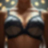 Stylish lounge push-up bra showcasing its design intricacies
