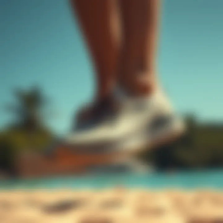 A selection of eco-friendly swim shoes made from sustainable materials.