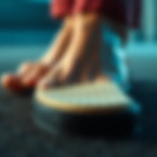 Close-up of a metatarsal pad showcasing its cushioning material.